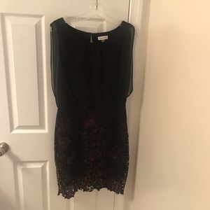 Black and floral dress